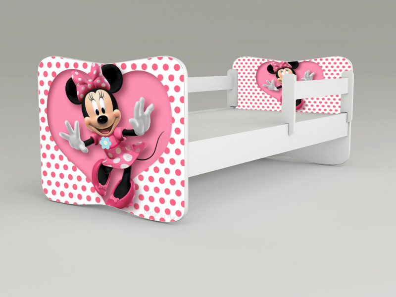 Detská posteľ s odnímateľnými zábranami Minnie